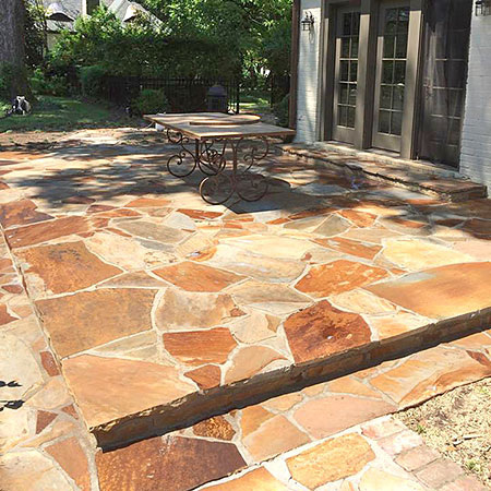 Sealing flagstone patios
